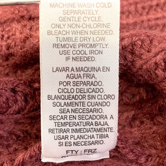 Full Circle Trends~NWT~Long Sleeve Cable Knit Frayed Edge Sweater Dress~Sz 1X - Picture 14 of 14